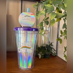 Lucky Charms Tumbler Set w/ Lip Gloss & Balm Nail Polish & Stickers NWT